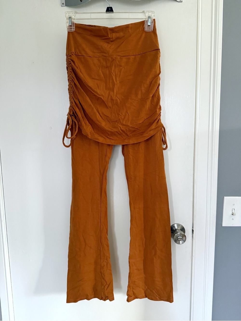 Purusha People Skirted flairs with foxes print. Size small.